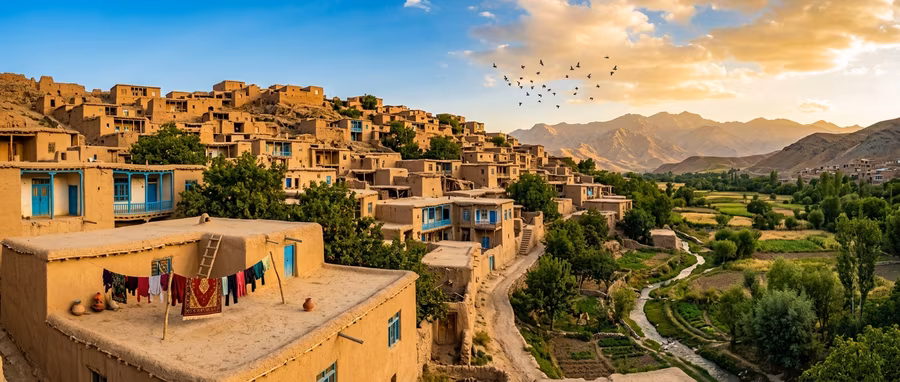 Kah-gil: The Straw-and-Clay Plaster That Keeps Afghan Roofs Dry