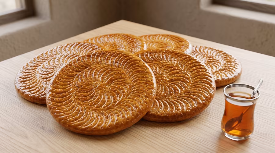A few rounds of patir bread, fresh off the tandoor