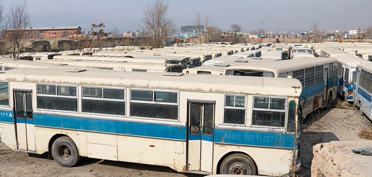 A government bus (Milli Bus) in Afghanistan